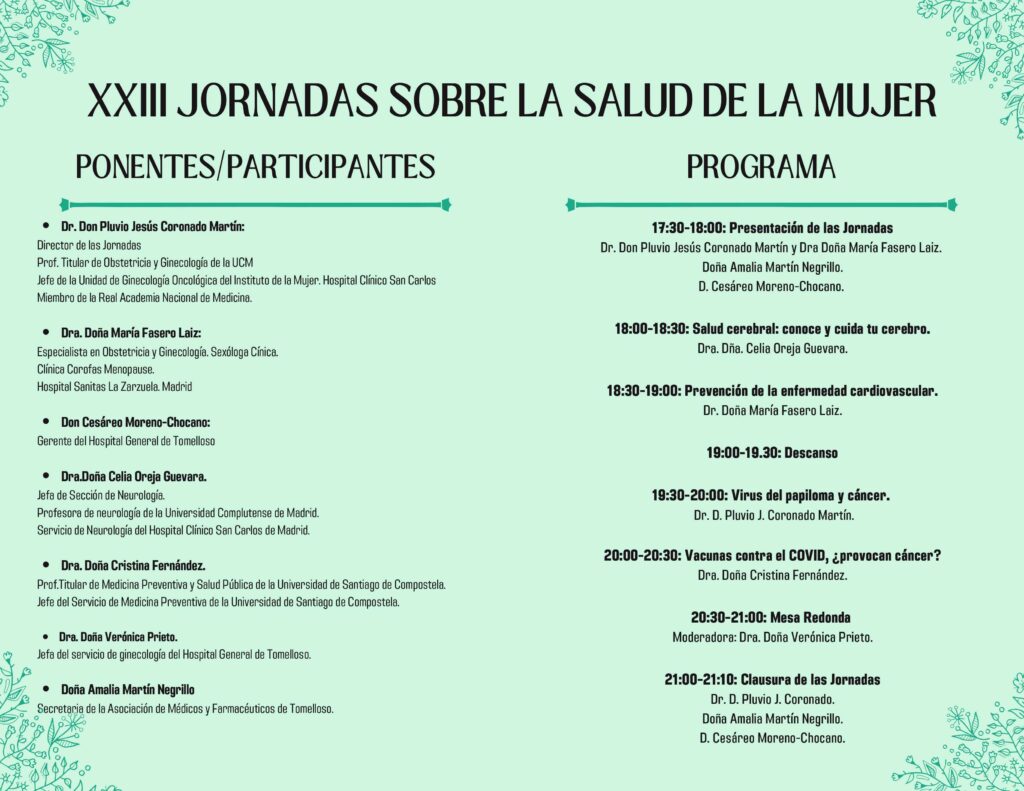 XXIII Jornadas sobre la Salud de la Mujer