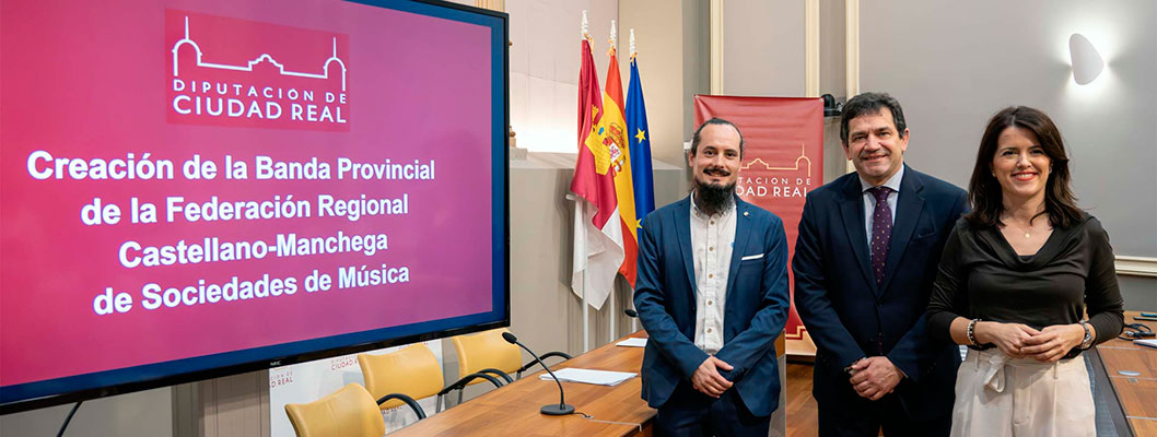 La Diputación de Ciudad Real impulsa la creación de la Banda Provincial de la Federación Castellano-manchega de Sociedades de Música