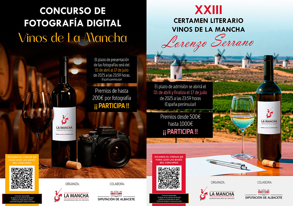 DO La Mancha lanza su certamen de concursos Vino & Cultura 2025