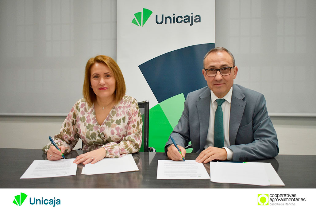 Se firma un convenio entre Unicaja y Cooperativas Agro-alimentarias para facilitar la gestión y los anticipos de la PAC en Castilla-La Mancha