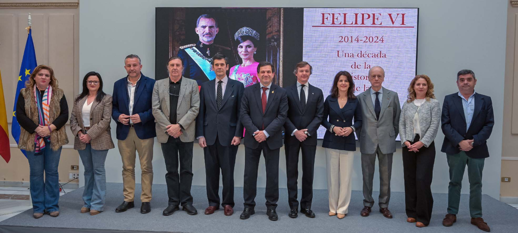Valverde remarca el gran éxito de la exposición “Felipe VI 2014-2024, una década de la historia de la Corona de España” que han visitado más de 5.200 personas en la Diputación de Ciudad Real