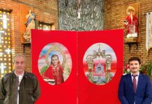 El reconocido artista, Jesús Calzada, presenta dos obras sacras para la Hermandad de San Lorenzo Mártir, patrón de su pueblo natal