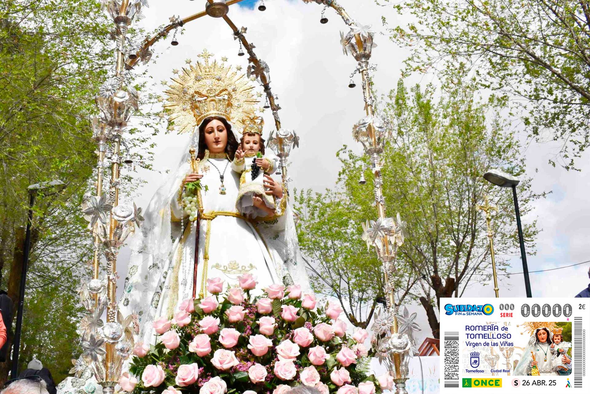 El cupón de la ONCE anima a disfrutar de la Romería en honor de la Virgen de las Viñas de Tomelloso