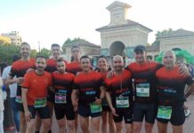 Integrantes de Los Pieles Run disfrutan y compiten a un gran nivel en la 10K Nocturna de Albacete