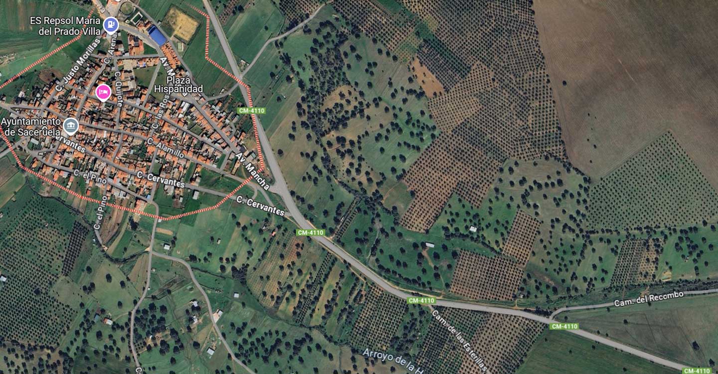 Accidente mortal en Saceruela: Fallece un conductor tras caer por un terraplén de 3 metros de altura