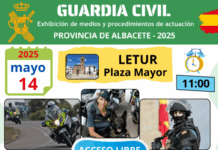 La Comandancia de Albacete celebra los Actos Institucionales con motivo del 181ª Aniversario de la Fundación del Cuerpo en la localidad albaceteña de Letur