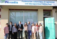 Las Ayudas Sociales Dana de la Fundación Eurocaja Rural apoyan la labor de la Federación Valenciana de Personas con Discapacidad Intelectual