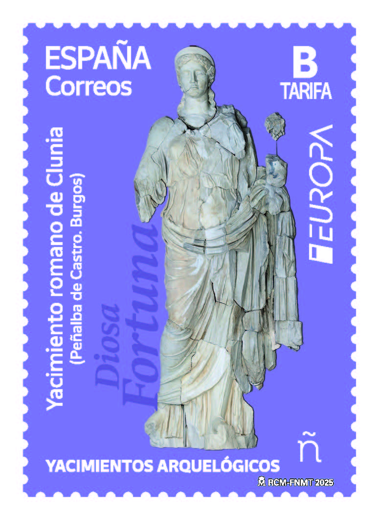 Correos participa en el concurso “El diseño filatélico más bonito de la serie Europa 2025’’ con el sello dedicado al Yacimiento romano de Clunia