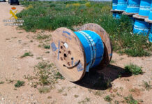 Detenidas tres personas cuando se disponían a sustraer dos bobinas de aluminio en un parque solar de Almadrones