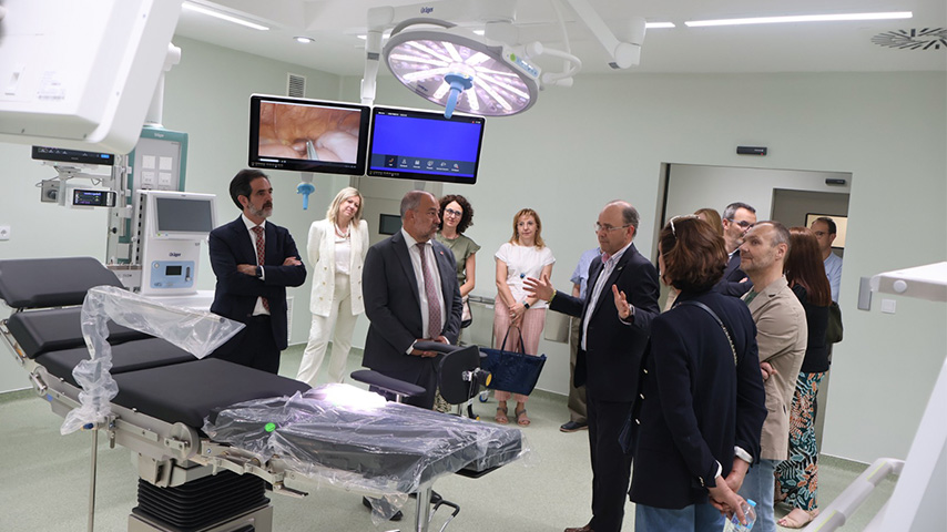 El Equipo de Gobierno de la UCLM conoce el área de Docencia del nuevo Hospital Universitario de Cuenca