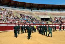 Más de 2.500 escolares participan en una gran exhibición de la Guardia Civil en Puertollano