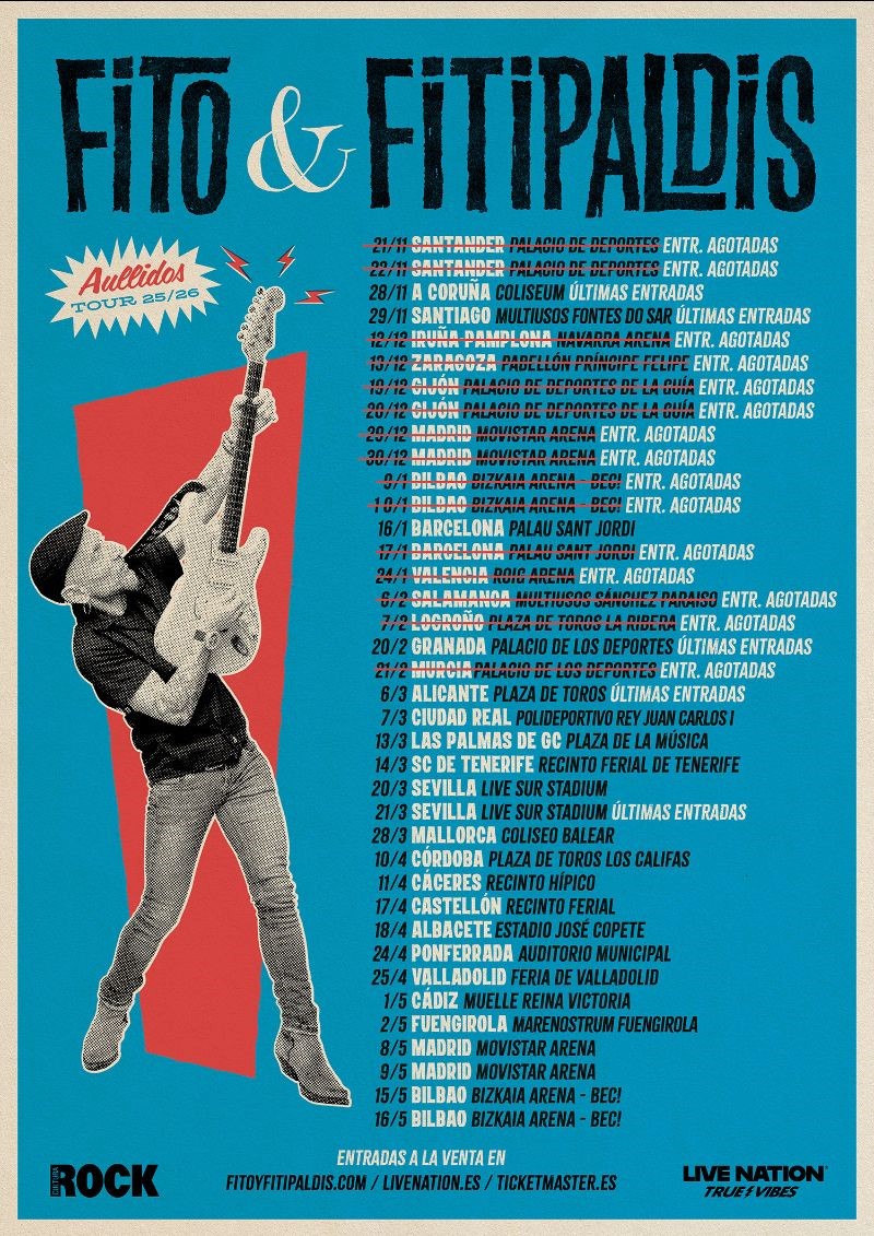 Fito & Fitipaldis venden más de 300.000 entradas en un mes y confirman que no se ancunciarán más fechas de 
