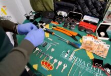 La Guardia Civil de Albacete desarticula una organización criminal que cometió 110 robos en domicilios de Albacete, Alicante, Murcia y Valencia