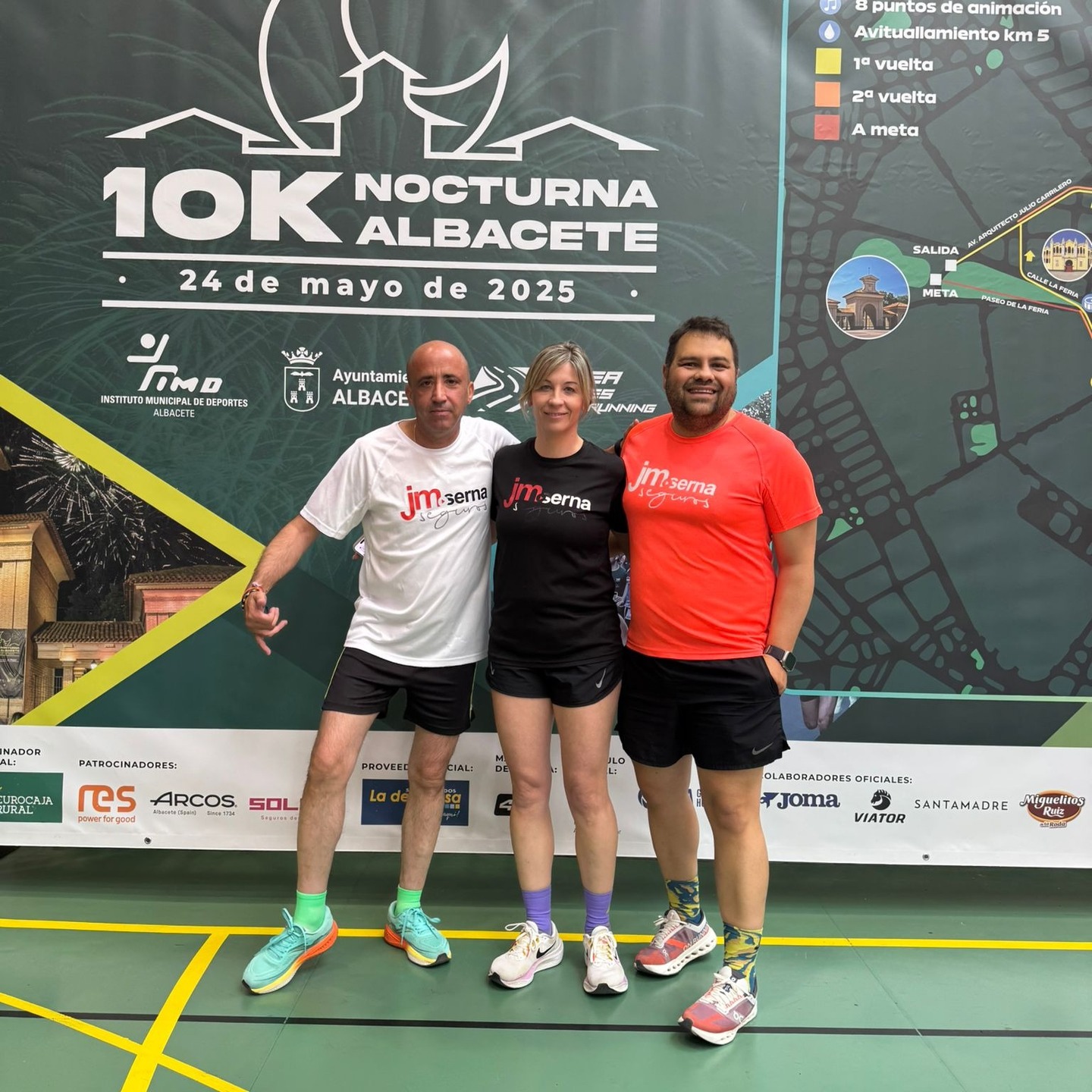 Gran espíritu competivo del JM Serna Seguros en la 10K Nocturna de Albacete y en la 10K de Pedro Muñoz