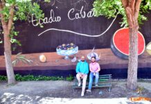 Un gigantesco bodegón en el IES Eladio Cabañero rinde homenaje al labrador manchego