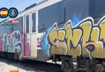 La Policía Nacional detiene a 29 personas como presuntos autores de 287 grafitis en trenes