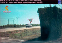 Una persona es investigada por un presunto delito tras conducir un turismo a 190 km por una carretera convencional en el término municipal de Argamasilla de Alba