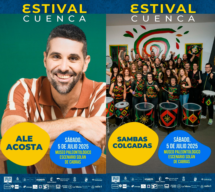 Ale Acosta y Sambas Colgadas, Fiesta, Baile y Energía en Estival Cuenca 2025
