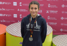 La estudiante de la UCLM Silvia Rey, medalla de plata en el Campeonato de España Universitario de atletismo 2025