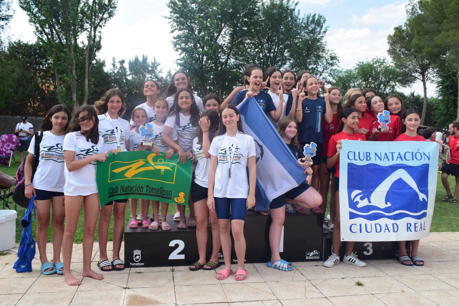 Las nadadoras del Club de Natación Tomelloso se alzan con un segundo puesto en el Campeonato de CLM Base donde el ganador fue el CN Albacete