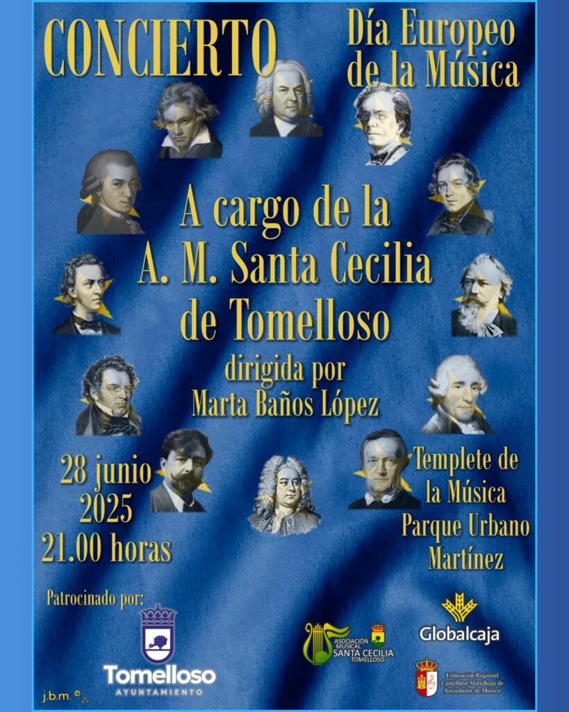 Santa Cecilia ofrecerá un magnífico concierto este próximo 28 de junio en el Parque Urbano Martínez