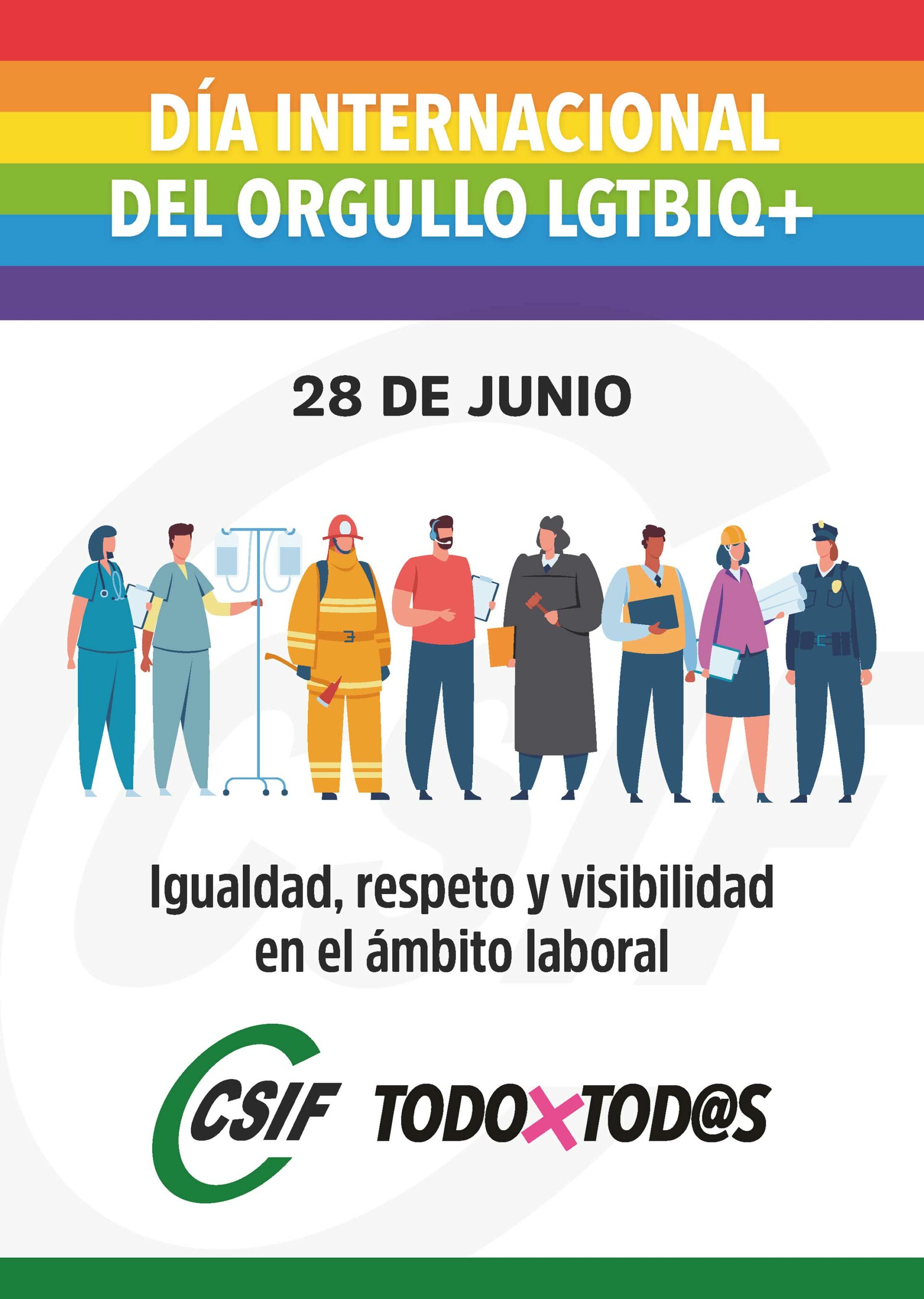 CSIF reclama medidas efectivas contra la discriminación al colectivo LGTBIQ+