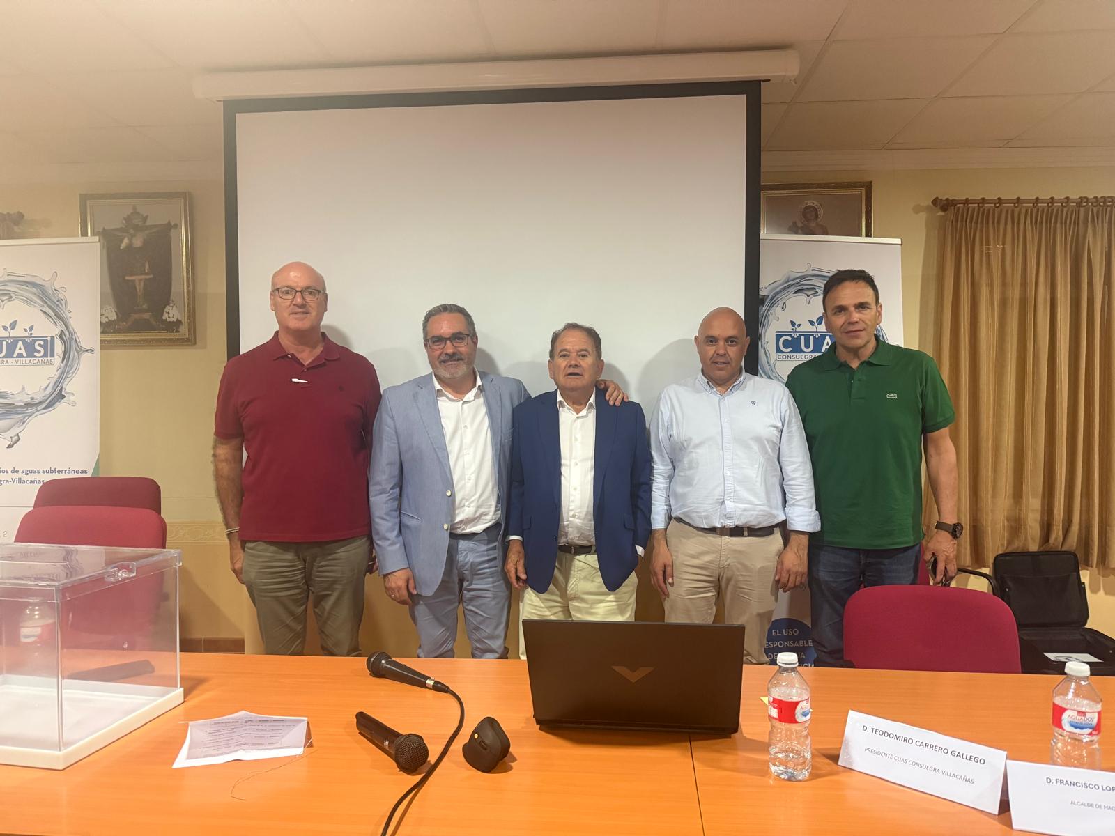 Emilio Cuéllar, elegido nuevo presidente de la Comunidad de Usuarios de Aguas Subterráneas Consuegra-Villacañas