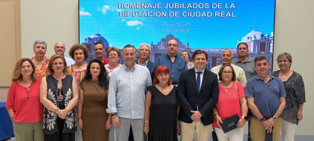 La Diputación de Ciudad Real rinde homenaje a los funcionarios jubilados en el año 2023