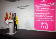 Activada una estrategia transversal para reducir al 50 por ciento las personas sin hogar en Castilla-La Mancha antes de 2030