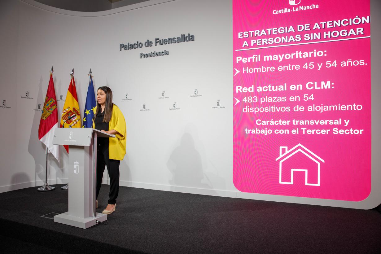 Activada una estrategia transversal para reducir al 50 por ciento las personas sin hogar en Castilla-La Mancha antes de 2030