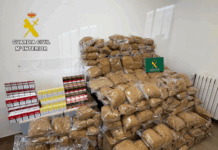 La Guardia Civil de Albacete interviene 139 kilos de picadura y 16 cartones de tabaco de contrabando