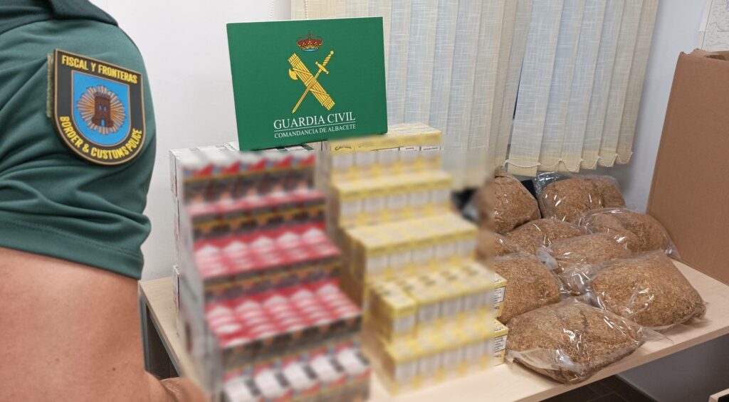 La Guardia Civil de Albacete interviene cigarrillos y picadura de tabaco sin fiscalizar 2 intervenciontabaco