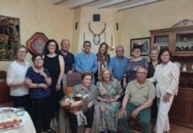 Lucía Aparicio Carrascosa, vecina de Villacañas, cumple 100 años rodeada de familiares y amigos
