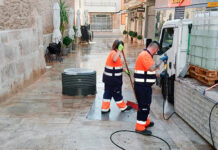 En marcha el Plan Intensivo de Limpieza de las Zonas Peatonales de Tomelloso
