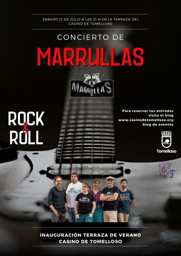 Marrullas ofrecerá todo lo mejor de su  Rock & Roll en el Casino de Tomelloso