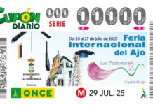 La ONCE dedicará el cupón del 29 de julio a la Feria Internacional del Ajo de Las Pedroñeras 2025