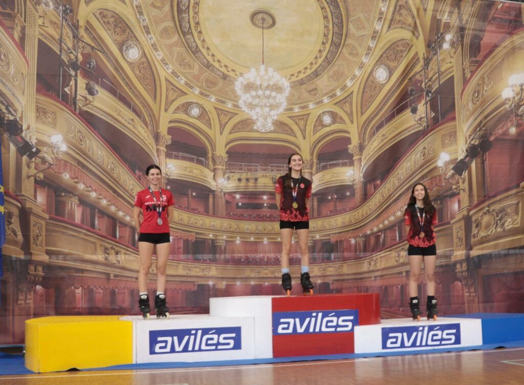 Oro y Bronce para las tomelloseras Inmaculada García y Clara Serna en el nacional de Inline Freestyle de Avilés