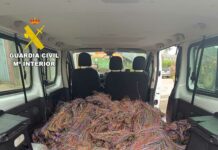 La Guardia Civil desarticula un grupo criminal itinerante especializado en el robo de cable de cobre