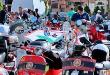 El rugido de la vespa se hace notar en Tomelloso con la X Ruta del Vino