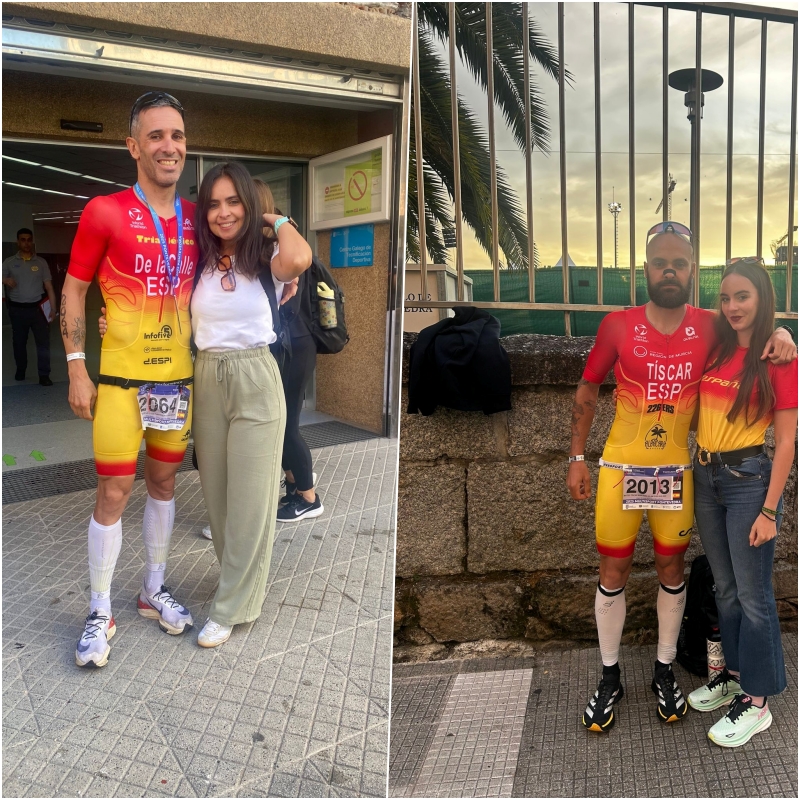 Mateo Tiscar se proclama campeón del Mundial de Duatlón en su grupo de edad y Fernando de la Calle se alza con un segundo puesto