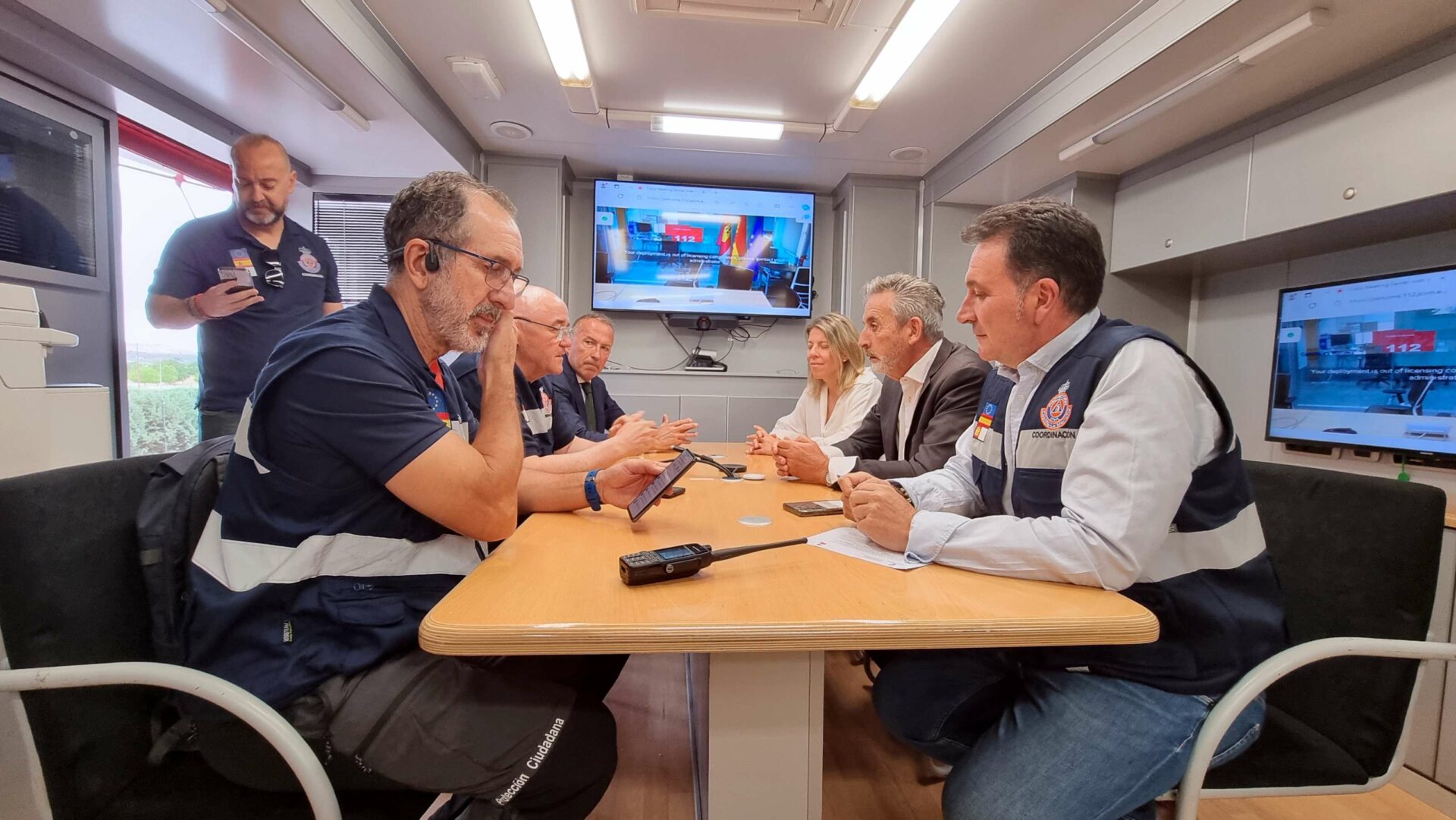 Valdepeñas se pone a prueba en un simulacro de emergencias ante una nube tóxica en Carburos Metálicos