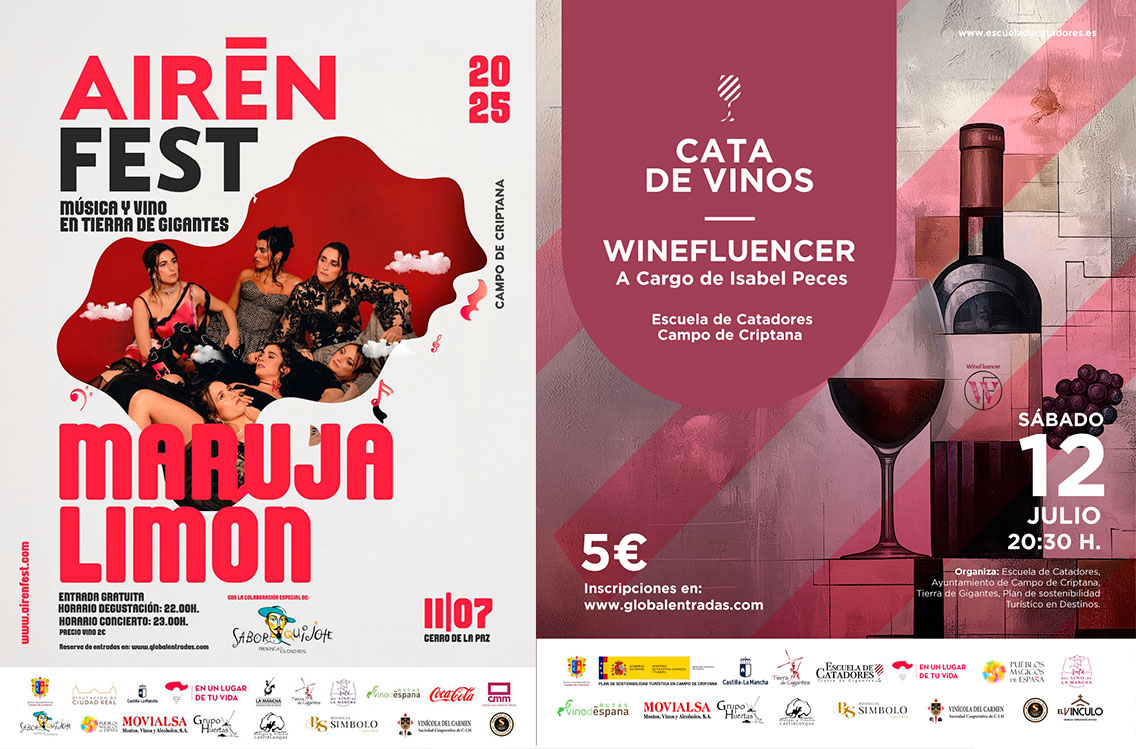 Ya está aquí Airén Fest, un festival que aúna música y vino y que arrancará este próximo 11 de julio