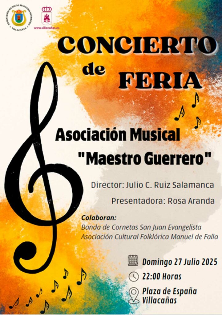 La Banda de Música continúa el domingo en Villacañas con el ciclo de actuaciones musicales de la Preferia