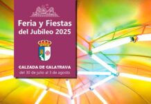 Calzada de Calatrava celebrará su Fiestas del Jubileo del 30 de julio al 3 de agosto, con los conciertos de Tributo a Melendi, Las Jipas, Huecco y Nadye Rock