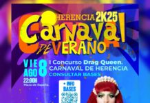Herencia recibe por primera vez un reino de brillo y extravagancia en su carnaval de verano para el I Concurso de Drag Queen