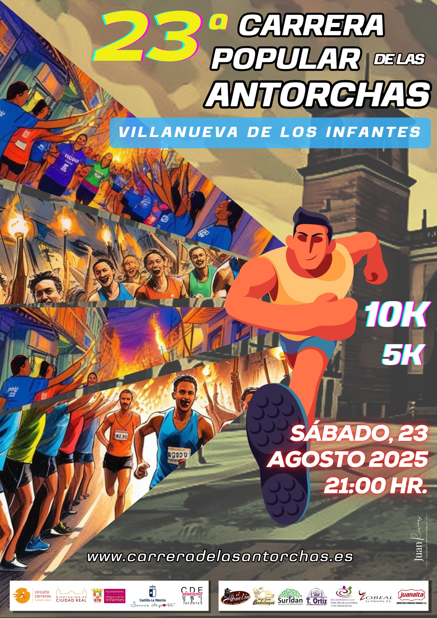 El 23 de agosto se celebrará la Carrera de Las Antorchas en Villanueva de los Infantes