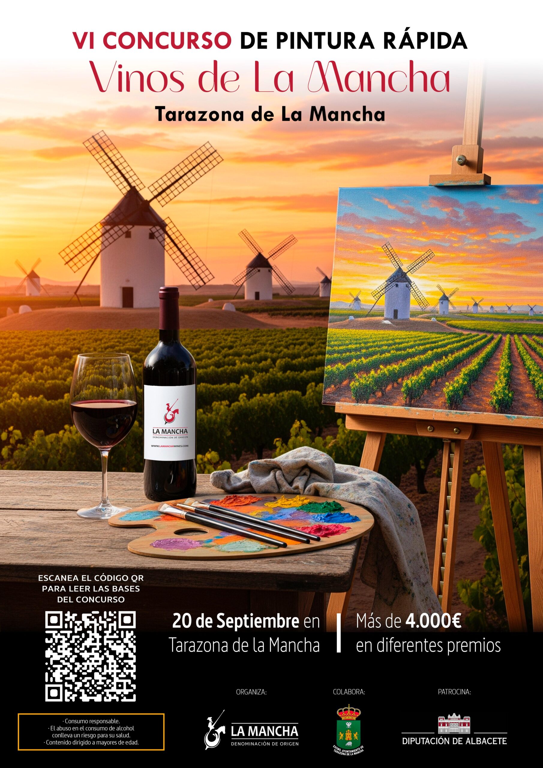 Los vinos DO La Mancha presentan el VI Concurso de Pintura Rápida