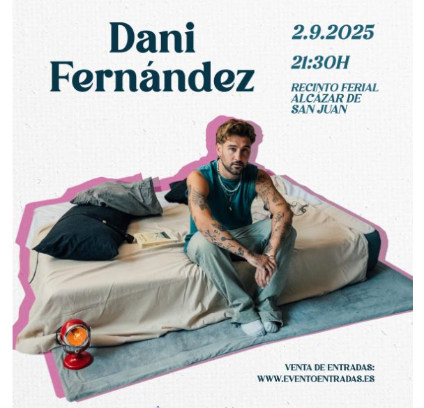 Hoy comienza la venta de entradas para el gran concierto de Dani Fernández en Alcázar de San Juan
