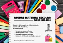 El Ayuntamiento de Fuensalida convoca nuevas ayudas para la adquisición de material escolar del curso 2025-2026