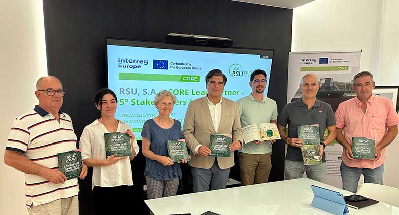 El Consorcio RSU presenta la ´Guía Práctica para el Compostaje´ en la 5ª reunión semestral del proyecto CORE, celebrada en Ciudad Real
